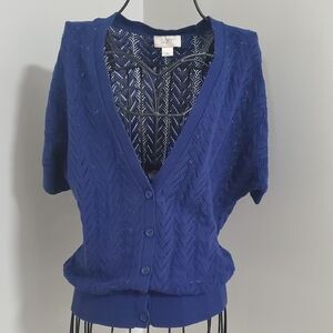 LOFT Women's Blue Cardigan Sweater